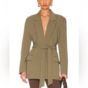 Bardot belted blazer
